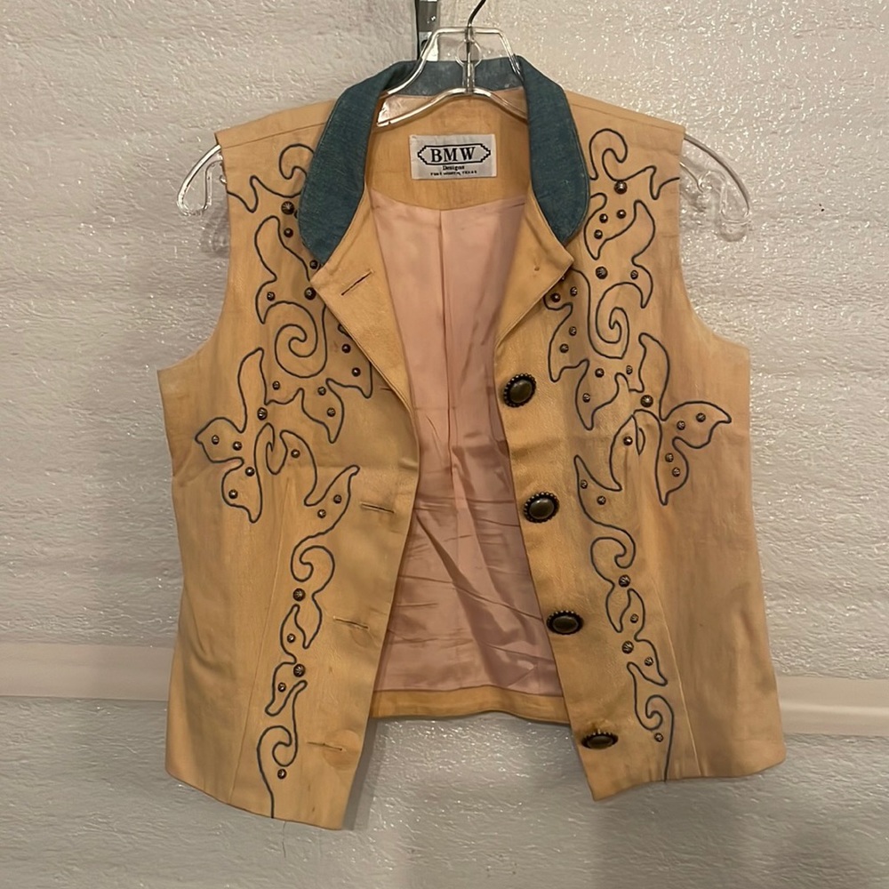 vintage bmw yellow vest